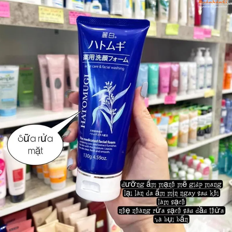 sữa rửa mặt Hatomugi Acne Care & Facial Washing 130g