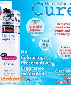 tẩy tế bào chết cure natural aqua gel có tốt không