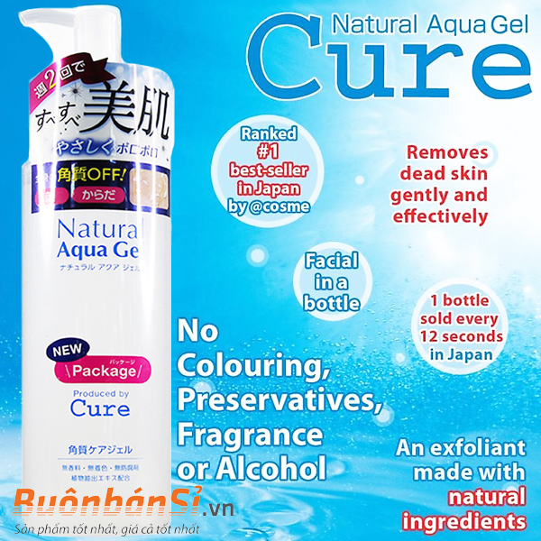 tẩy tế bào chết cure natural aqua gel có tốt không