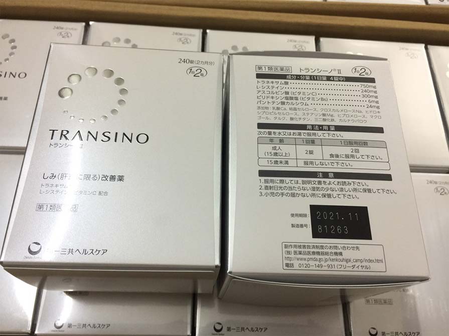 Viên Uống Trị Nám Transino 240v 2 viên uống trị nám transino 240v