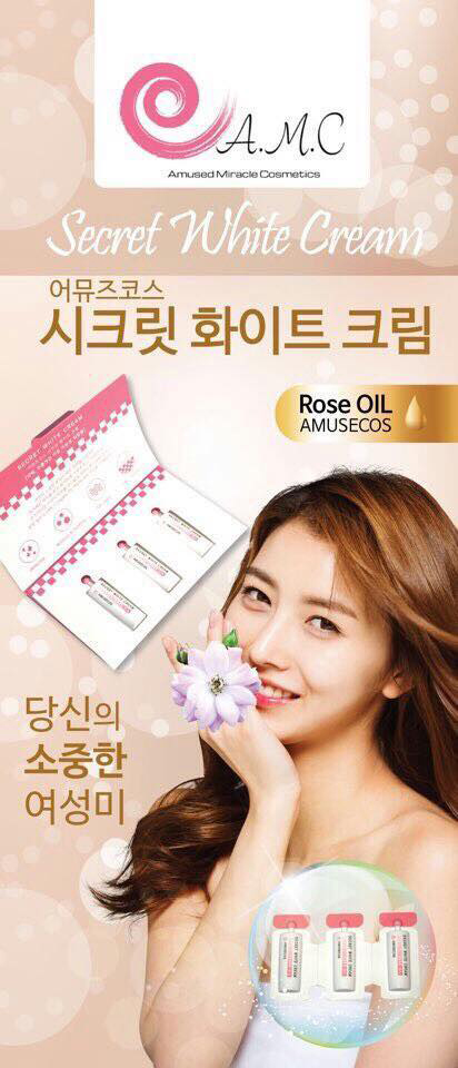 Dung dịch làm hồng và se khít vùng kín AMUSECOS SECRET WHITE CREAM ROSE OIL