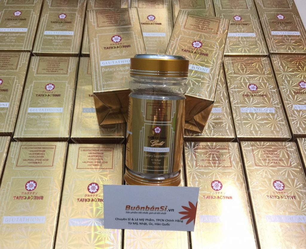Viên Uống Trắng Da Tatio Active Gold Glutathione 1850mg 60 Viên 4 tatio active gold nhật bản cách dùng