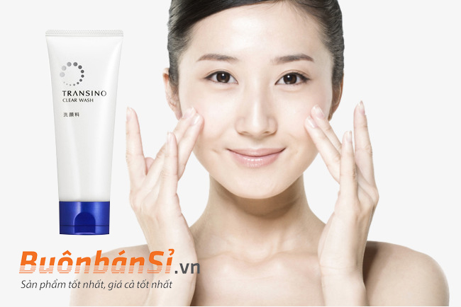 Sữa rửa mặt Transino Clear Wash 100gr Nhật Bản 2 Sữa Rửa Mặt Transino mẫu mới công dụng