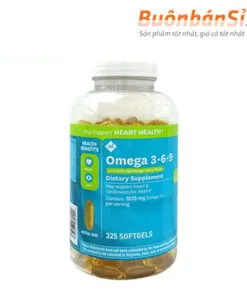 dầu cá omega 3 6 9 supports heart health 325 viên hàng mỹ chính hãng