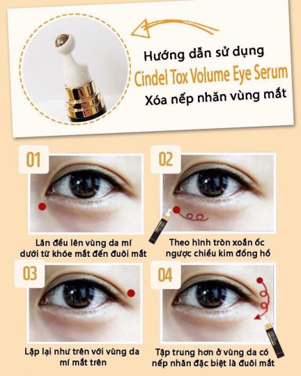 thanh lan mat cindel tox volume eye serum 10