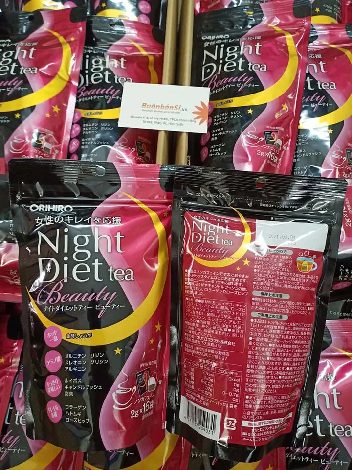 tra giam can night diet tea beauty 16 goi 2