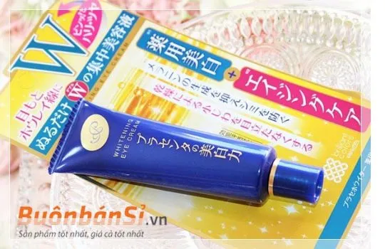 Kem trị thâm nhăn Mắt Meishoku Whitening Eye Cream 30gr - Ảnh 3