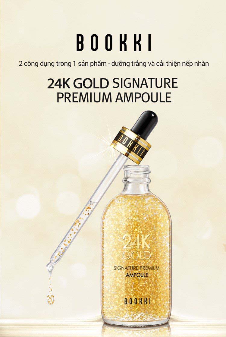 tinh chat nang co bookki 24k gold signature premium ampoule 5