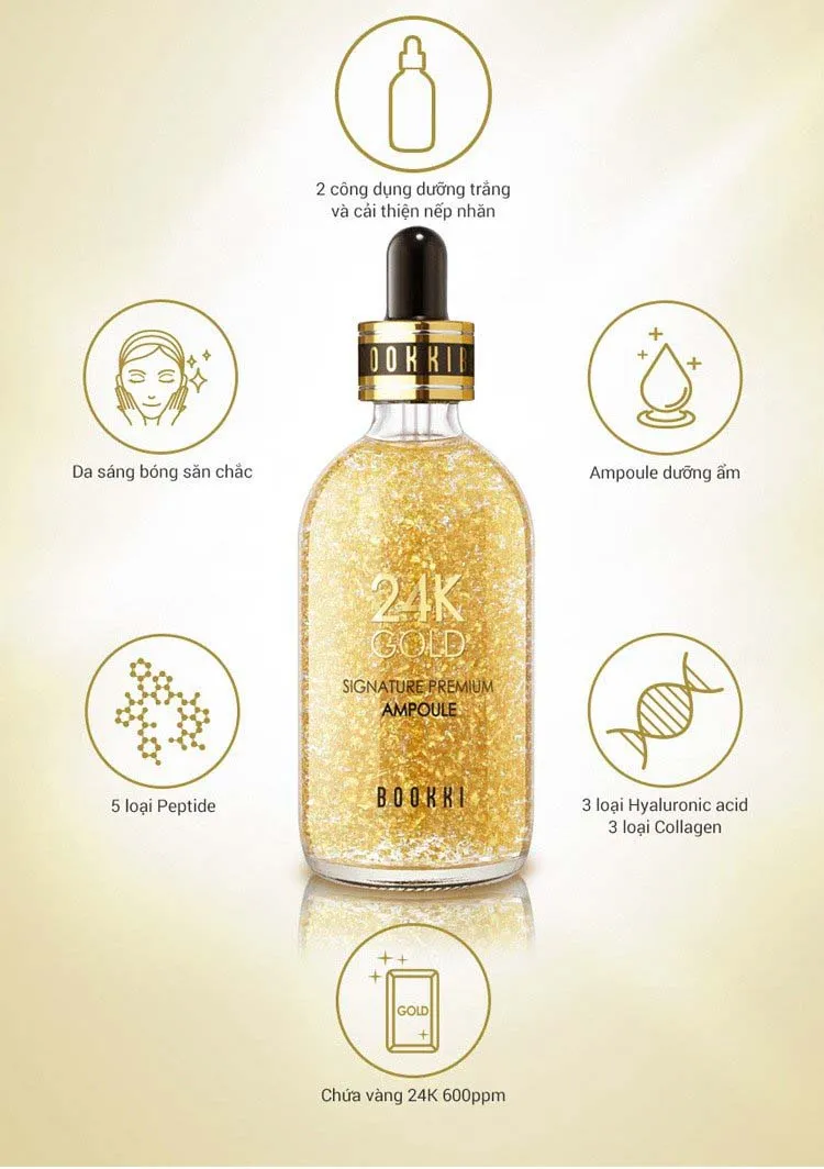 tinh chat nang co bookki 24k gold signature premium ampoule 6 6