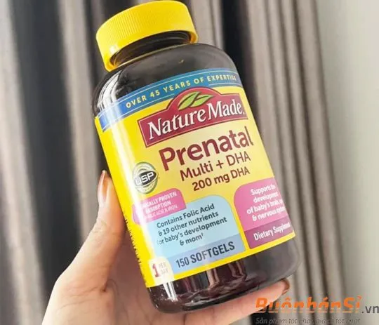 viên uống bà bầu nature made prenatal có tốt không