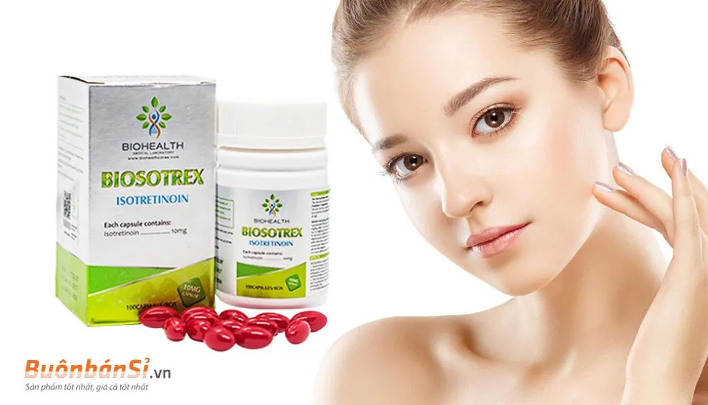 Review Viên uống Trị Mụn Biosotrex Isotretinoin 10mg của Mỹ có tốt không