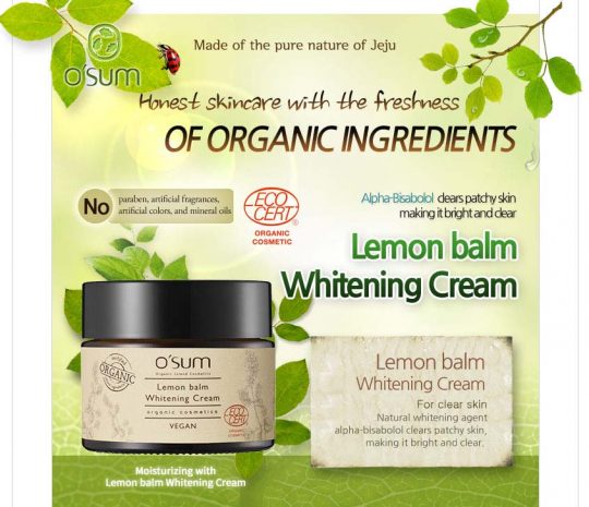 kem-duong-trang-osum-organic-lemon-balm-whitening-cream