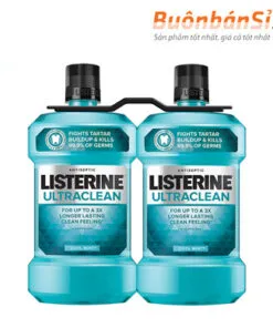 Cặp Nước Súc Miệng Listerine Ultraclean Cool Mint