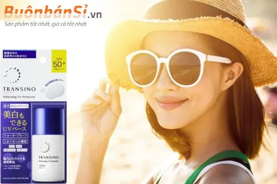 kem lót chống nắng trắng da transino whitening UV Protector có tốt không