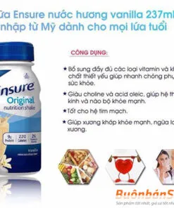 sữa ensure nước original nutrition shake có tốt không