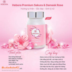 viên uống hàm hương hebora premium sakura damask rose có tốt không