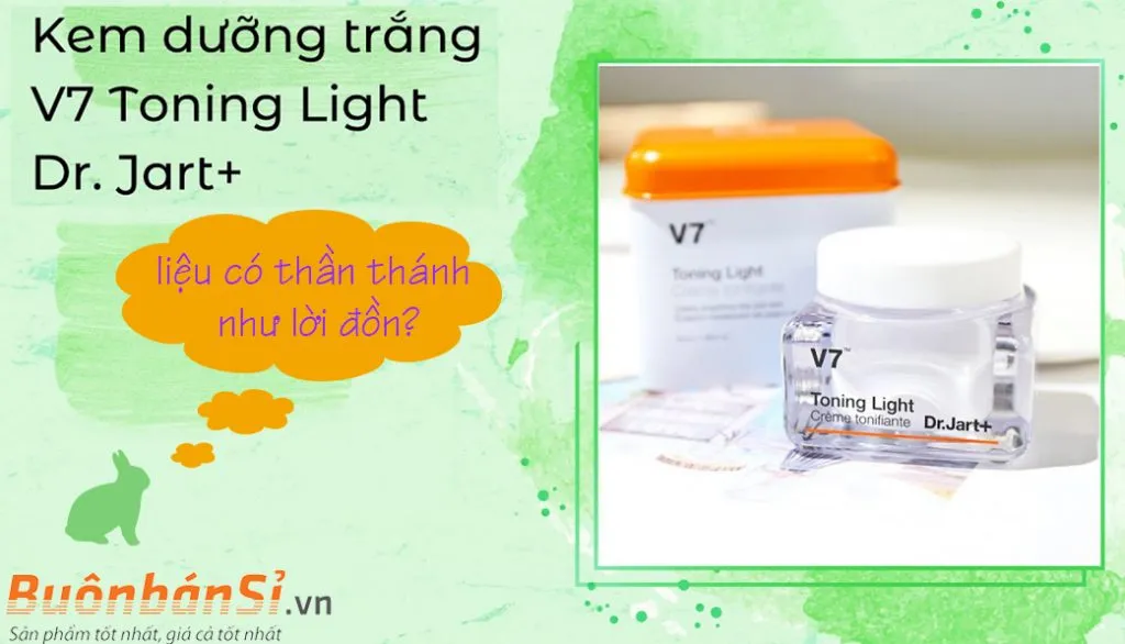 kem dr.jart v7 toning light có tốt không