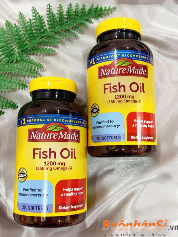 viên uống dầu cá omega 3 nature made fish oil có tốt không