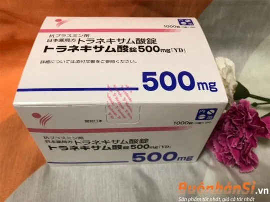 viên uống trắng da trị nám transamin 500mg 1000 viên có tốt không