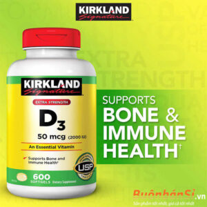 viên uống vitamin d3 kirkland extra strength co tốt không