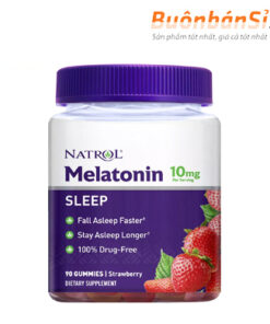 kẹo dẻo ngủ ngon hương dâu melatonin 10mg có tôt không