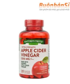 Viên Uống Giấm Táo Nature’s Truth Apple Cider Vinegar 1200mg 180 Viên Mỹ