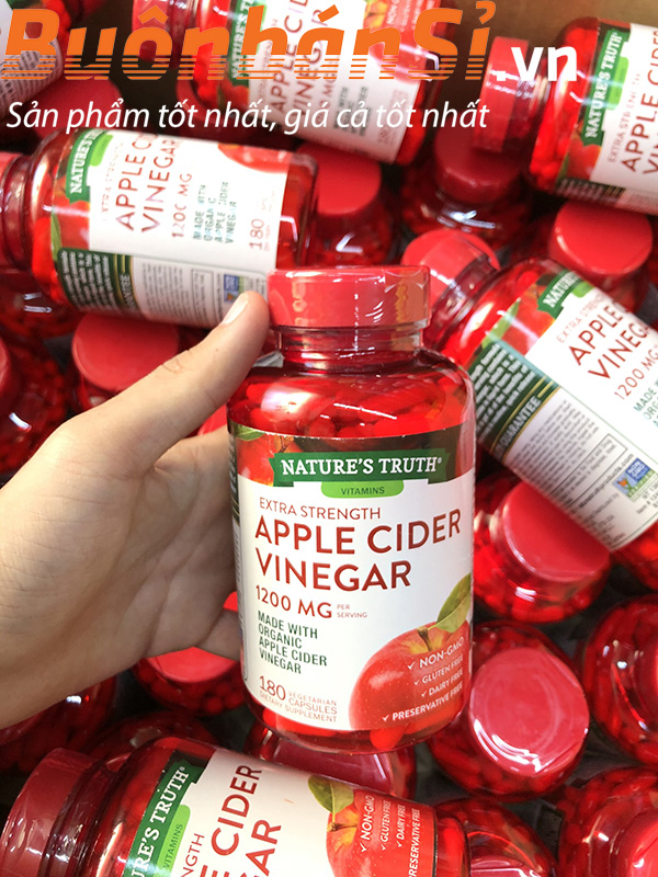 Viên Uống Giấm Táo Nature’s Truth Apple Cider Vinegar 1200mg 180 Viên Mỹ bán ở đâu