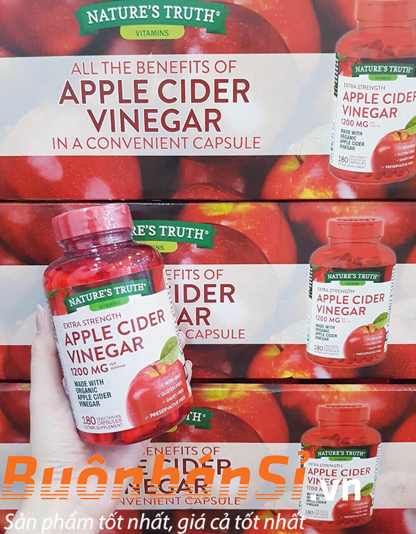 Viên Uống Giấm Táo Nature’s Truth Apple Cider Vinegar 1200mg giá bao nhiêu