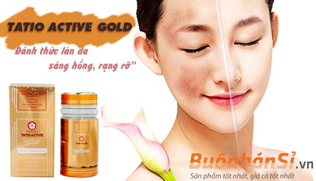 cùng tatio active gold đánh thức làn da trắng hồng