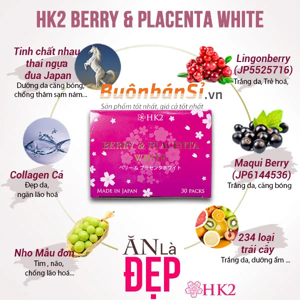 tinh chất nhau thai ngựa đua hk2 berry & placenta white có tốt không