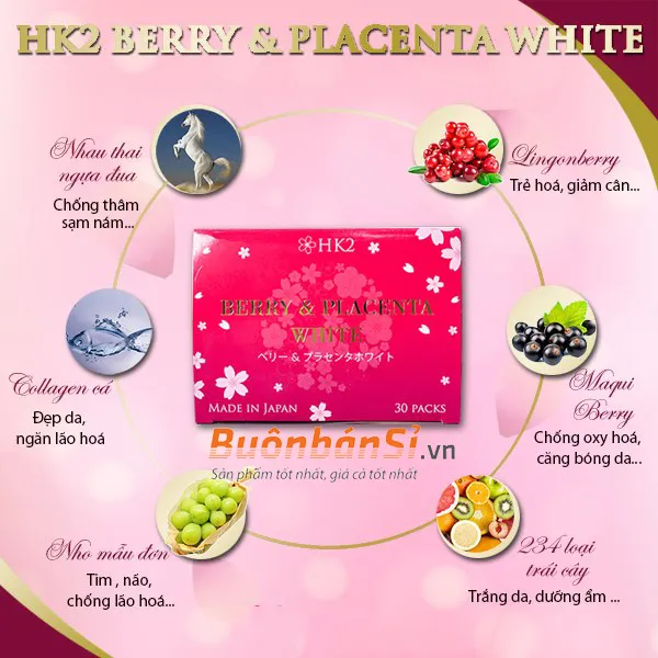 hk2 berry & placenta white có tốt không