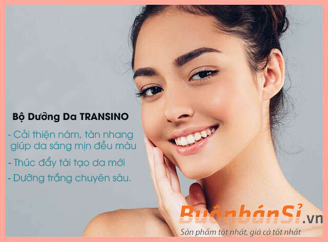 ?Thổi Sạch Nám, Tàn Nhang Lâu Ngày Không Khỏi Với Bộ Dưỡng Da Trị Nám TRANSINO 5 bộ dưỡng da trị nám transino có tốt không