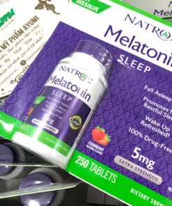 kẹo ngậm natrol melatonin sleep 5mg 250 viên mỹ có tốt không