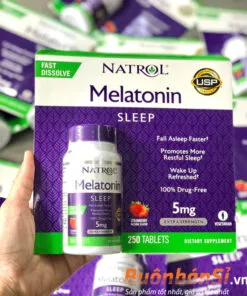 kẹo ngậm natrol melatonin sleep 5mg 250 viên mỹ có tốt không