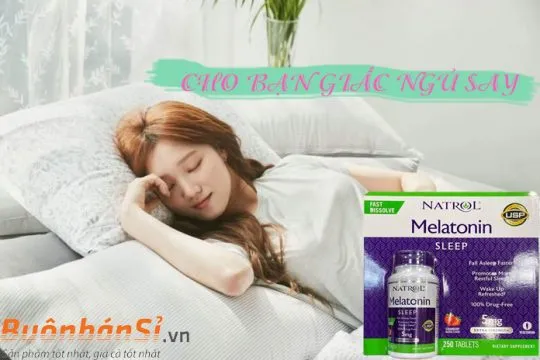 kẹo ngậm natrol melatonin sleep 5mg 250 viên mỹ có tốt không