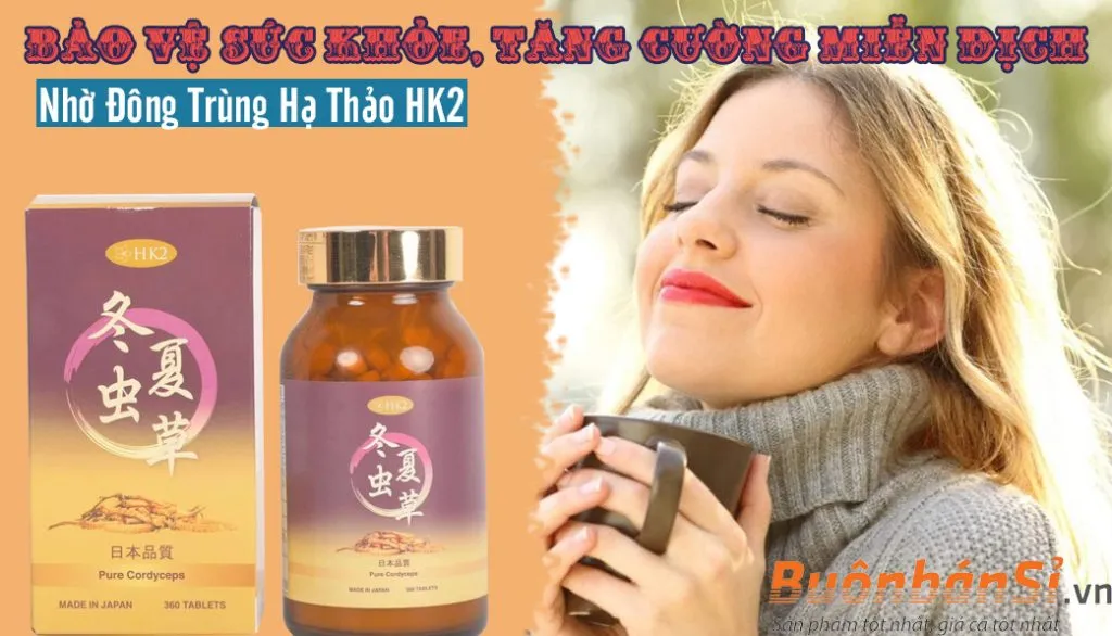 tăng cường miễn dịch nhờ đông trùng hạ thảo hk2