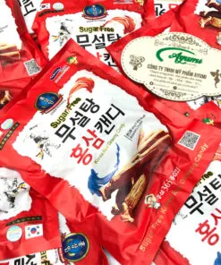 kẹo hồng sâm không đường 500g korea red ginseng candy mua ở đâu