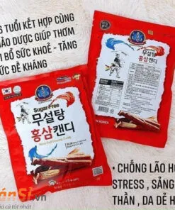 kẹo hồng sâm không đường 500g korea red ginseng candy mua ở đâu