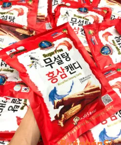 kẹo hồng sâm không đường 500g korea red ginseng candy mua ở đâu