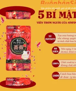 viên uống thơm cơ thể premium infinity fragrance rose 60v mua ở đâu