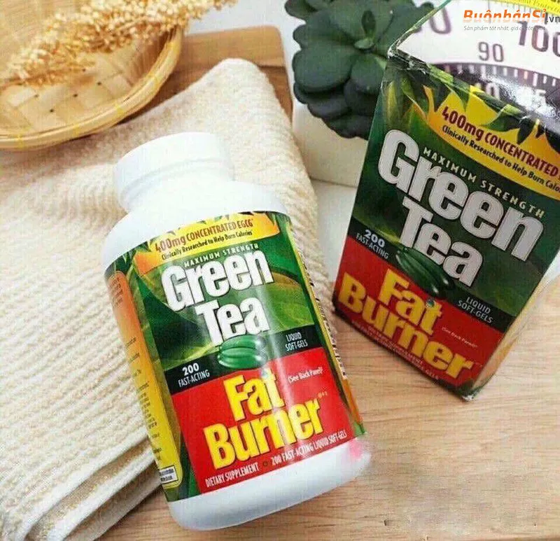 giảm cân trà xanh fat burner của mỹ 200v