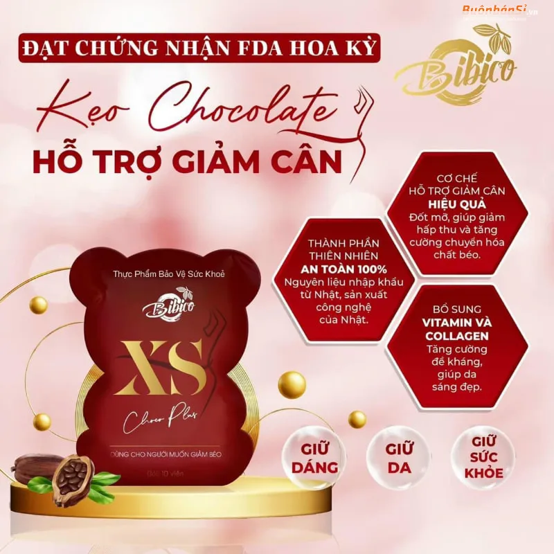 kẹo giảm cân xs choco plus có tốt không