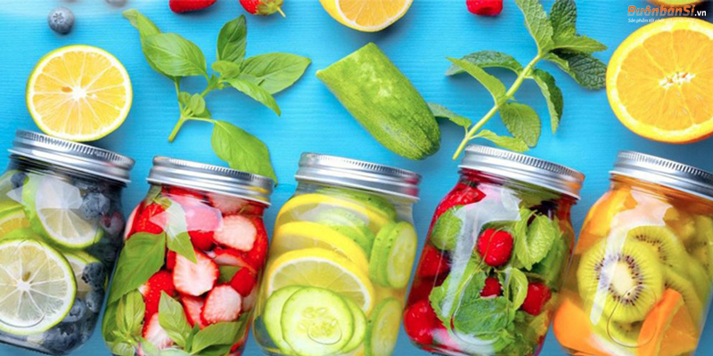 nước uống trái cây giảm cân detox cơ thể
