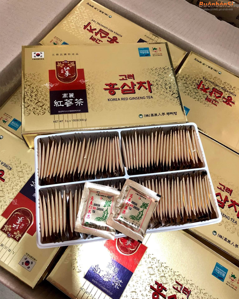 Trà Hồng Sâm Korean Red Ginseng Tea chứa thành phần gì