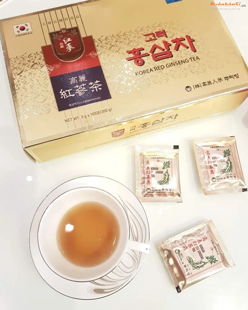 Trà Hồng Sâm Korean Red Ginseng Tea cách sử dụng
