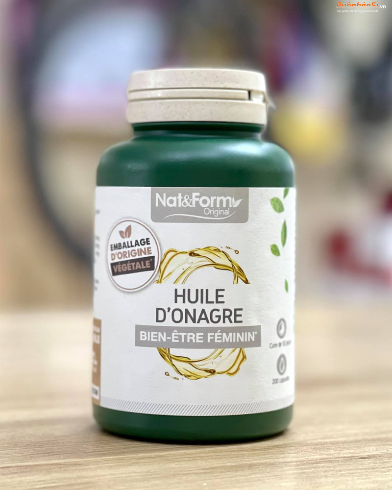 Viên Uống Hoa Anh Thảo Hữu Cơ Nat & Form Huile D’onagre 200 Viên Pháp 1 Tinh Dầu Hoa Anh Thảo Nat & Form Huile Onagre 200 viên từ Pháp