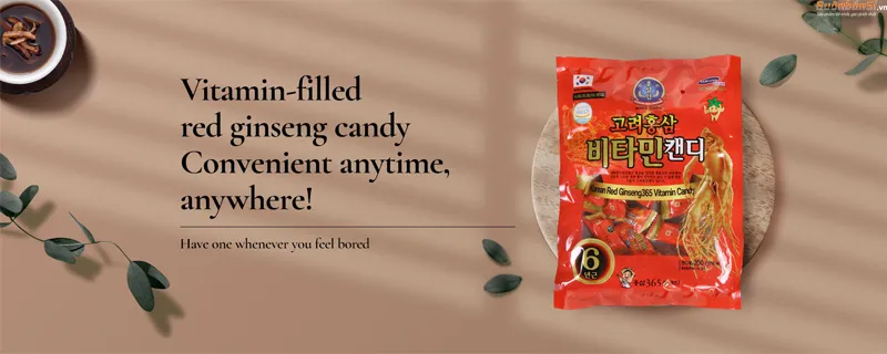 Kẹo Sâm Korean Red Ginseng 365 Candy 200g đến từ đâu