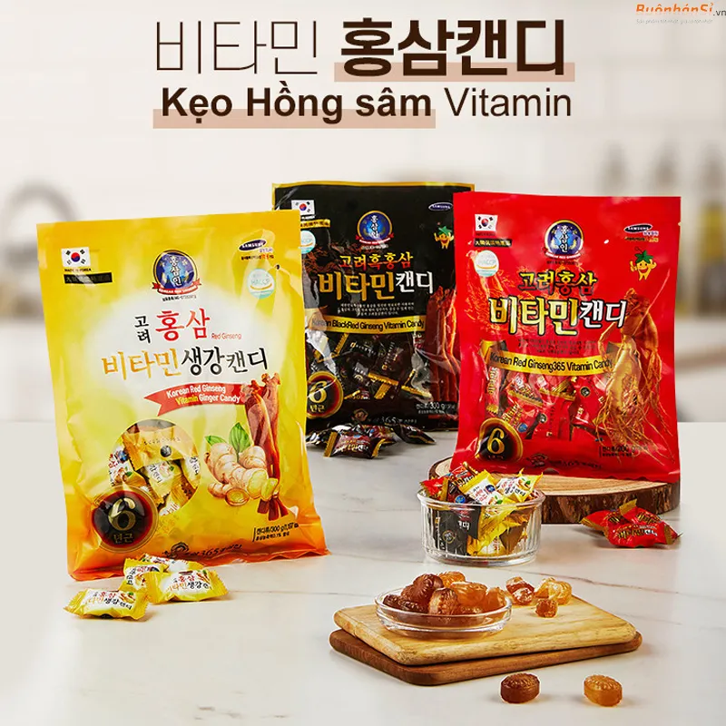 Kẹo Sâm Korean Red Ginseng 365 Candy 200g dùng cho ai