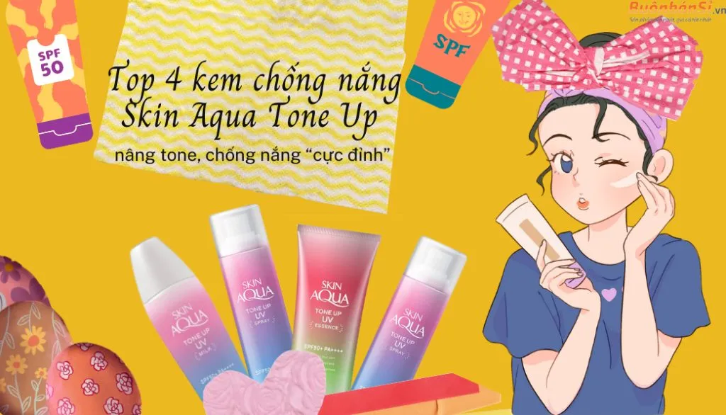 kem chống nắng skin aqua tone up cho da dầu được yêu thích nhất