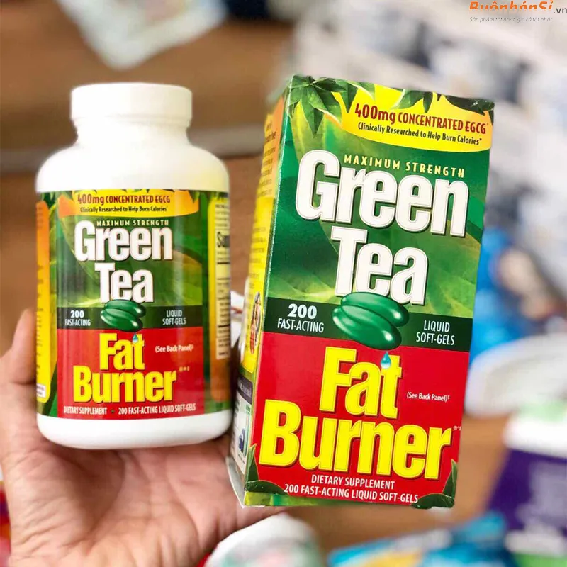 viên uống giảm cân trà xanh green tea fat burner